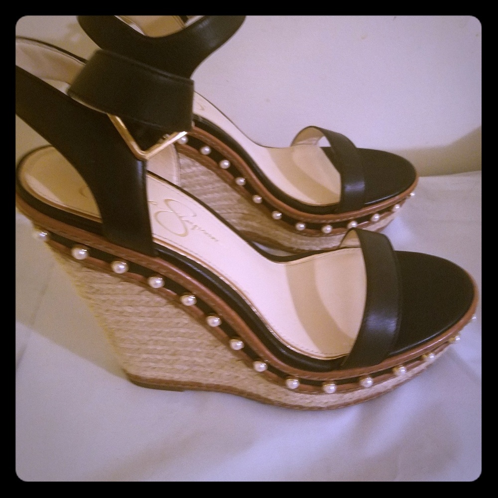 Jessica Simpson Aeralin Wedge Slingback Sandals